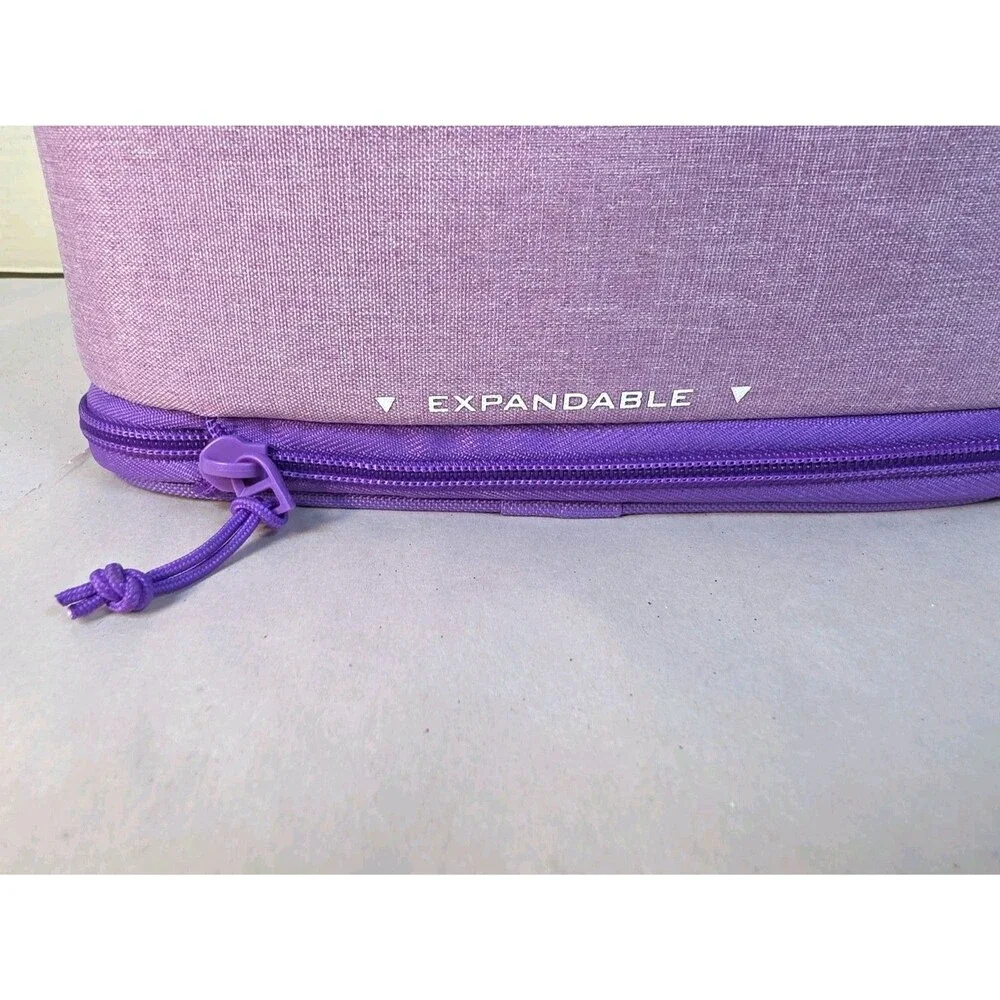 New Arctic Zone Expandable Lunch Box Bag With Ice Pack Purple